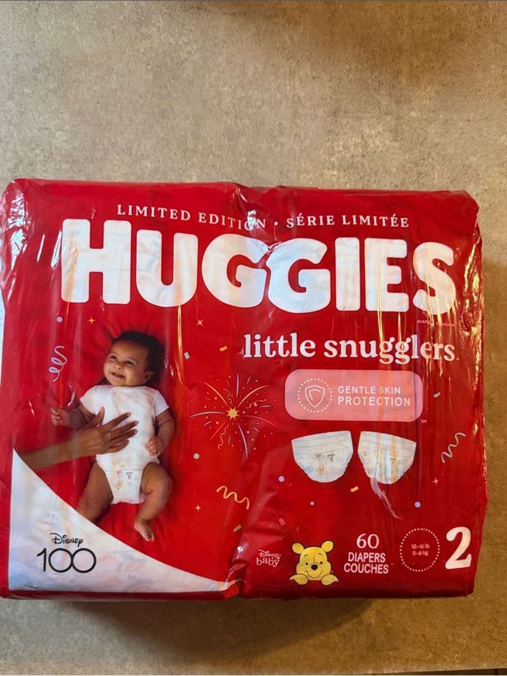 Huggies Little Snugglers Diapers - Red, Size 2